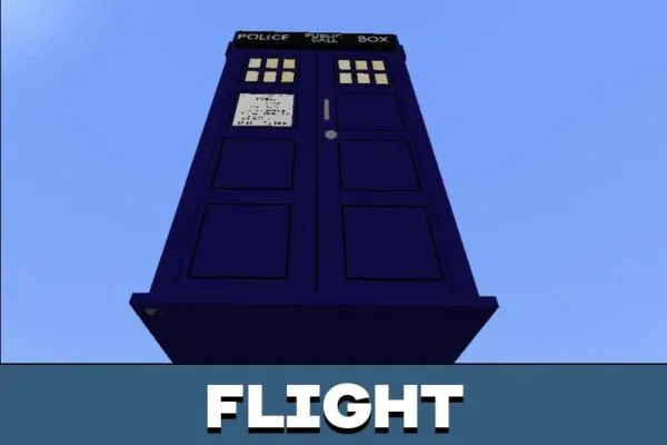 Flight from Time Machine Mod for Minecraft PE