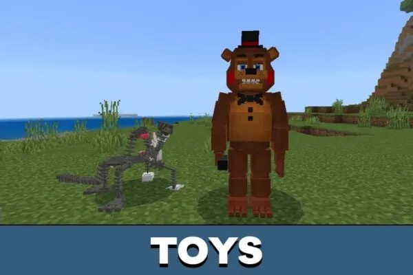 Toys from FNAF Mod for Minecraft Bedrock