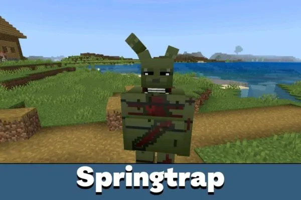 Springtrap from FNAF Mod for Minecraft Bedrock