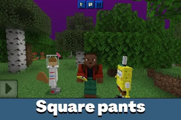 Square Pants from from SpongeBob Mod for Minecraft PE