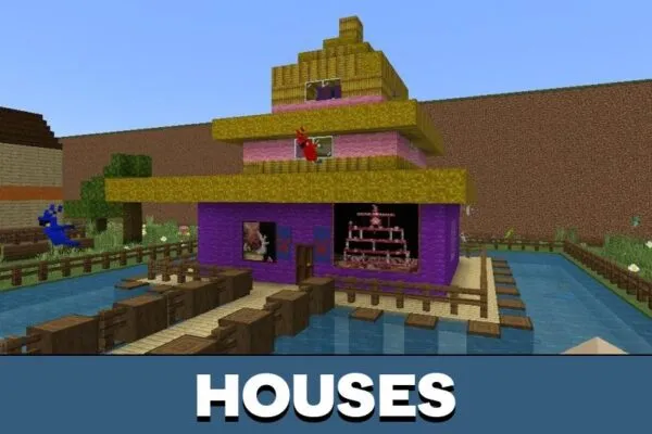 Houses from Sonic Map for Minecraft PE