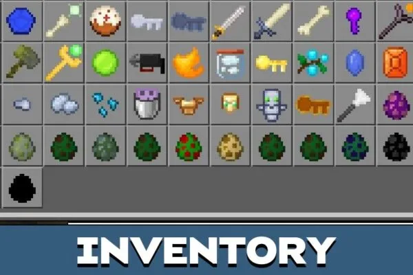 Inventory from Adventure Mod for Minecraft PE