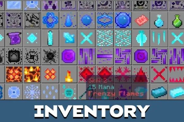 Inventory from Magical Warfare Mod for Minecraft PE