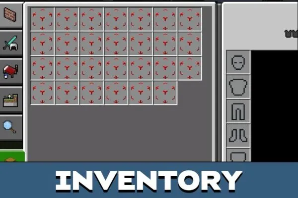 Inventory from Slot Mod for Minecraft PE