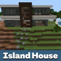 Island House Map for Minecraft PE