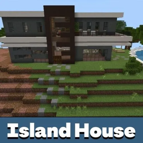 Island House Map for Minecraft PE