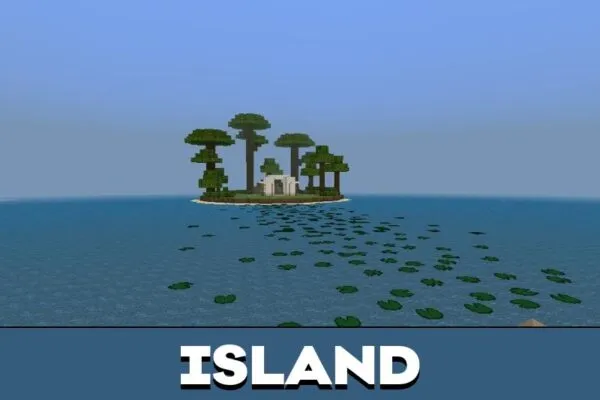 Island from Spiral Parkour Map for Minecraft PE