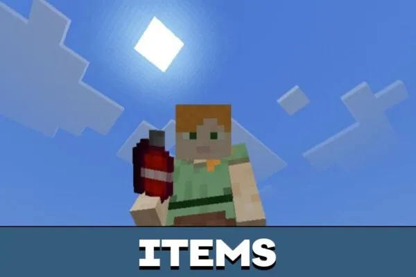 Items from 3D Guns Mod for Minecraft PE