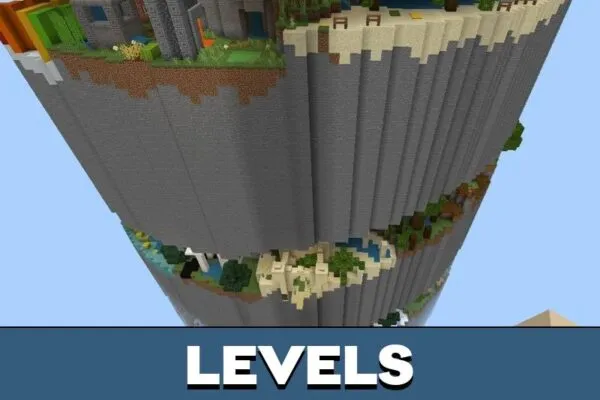 Levels from Spiral Parkour Map for Minecraft PE