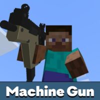 Machine Gun Mod for Minecraft PE