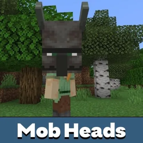 Mob Heads Mod for Minecraft PE