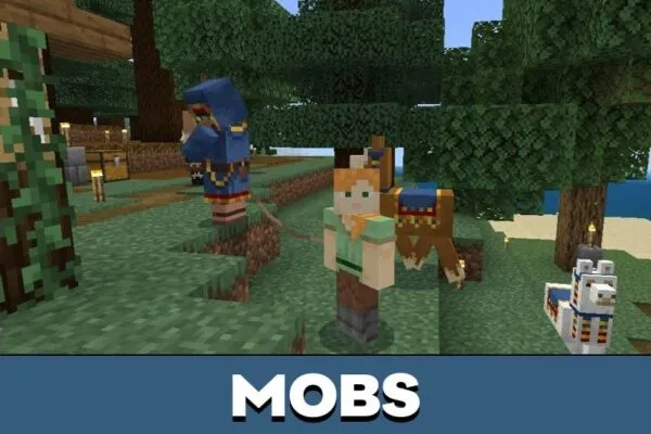 Mobs from Taiga Map for Minecraft PE