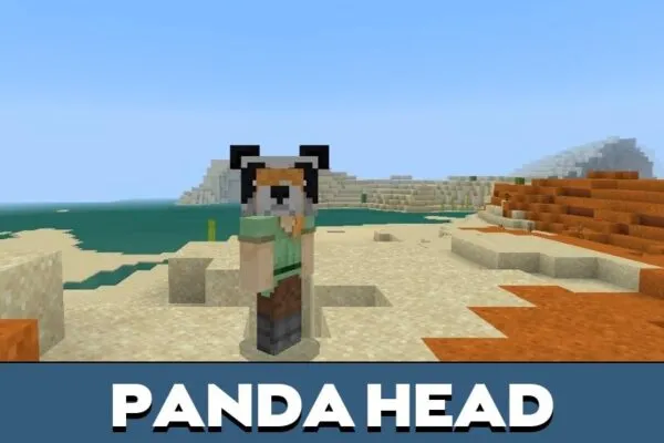 Panda from Mob Heads Mod for Minecraft PE