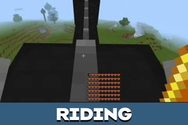 Riding from Ender Dragon Mod for Minecraft PE