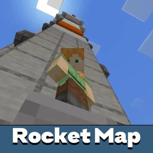 Space Rocket Map for Minecraft PE