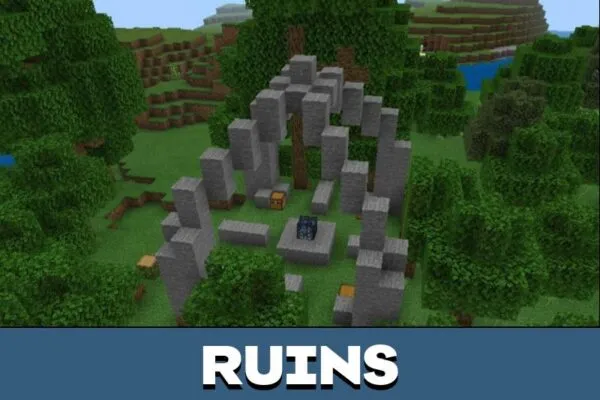 Ruins from World Generation Mod for Minecraft PE