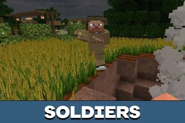 Soldiers from Normandy Map for Minecraft PE