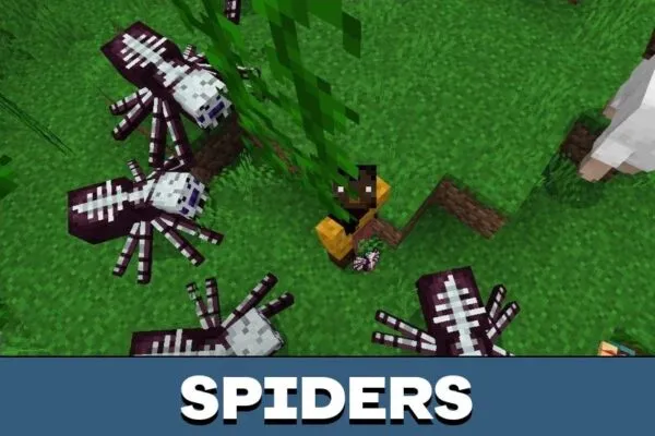 Spiders from Earth Mod for Minecraft PE