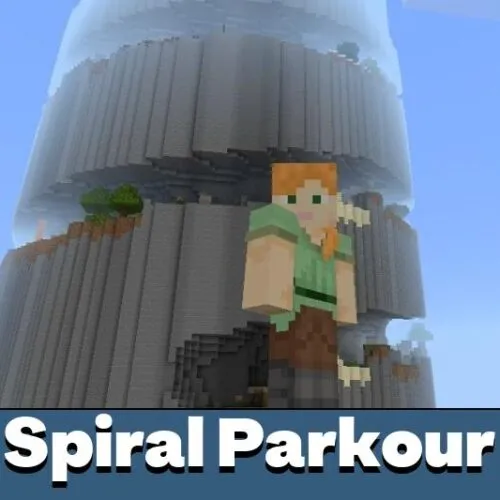 Spiral Parkour Map for Minecraft PE