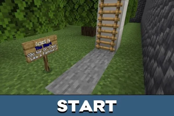 Start from Grass Danger Map for Minecraft PE