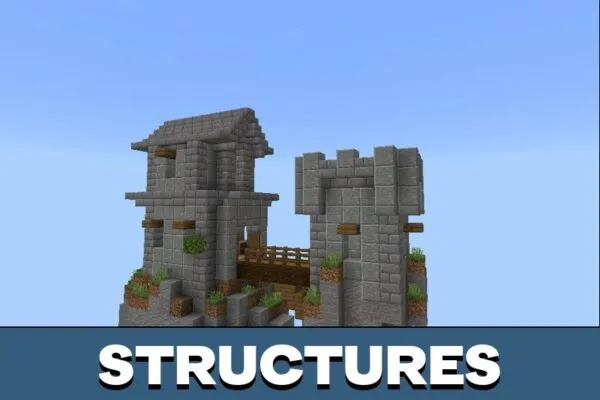 Structures from One Block Map for Minecraft PE