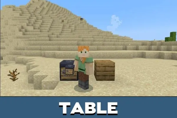 Table from Ghost Block Mod for Minecraft PE