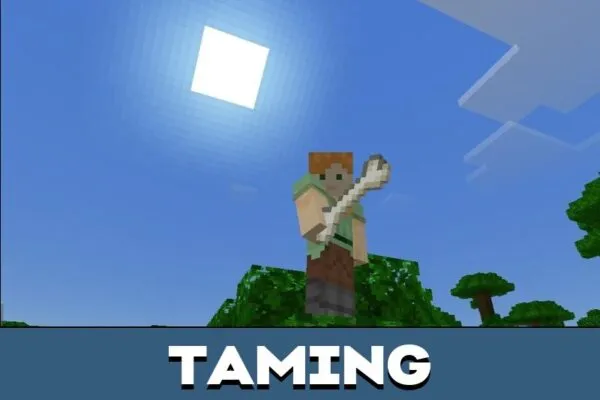 Taming from Ender Dragon Mod for Minecraft PE