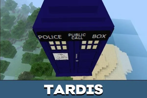 Tardis from Time Machine Mod for Minecraft PE