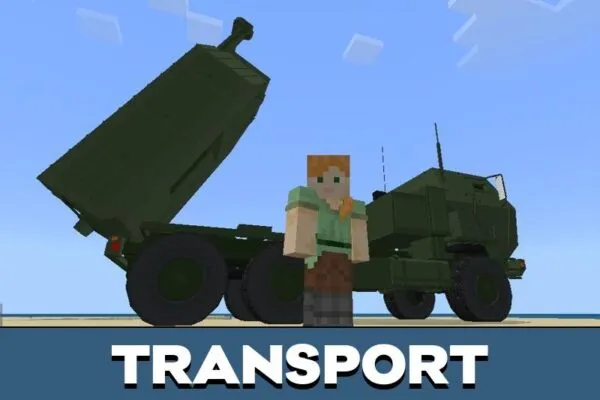 Transport from Bazooka Mod for Minecraft PE