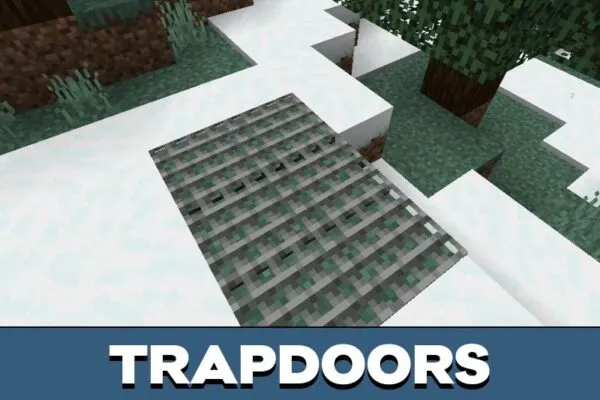 Trapdoors from Iron Texture for Minecraft PE