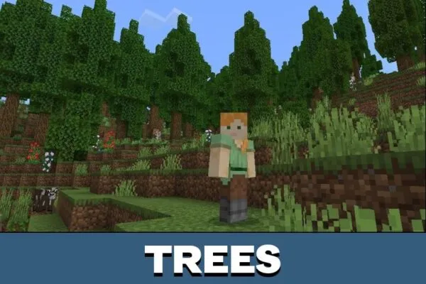 Trees from World Generation Mod for Minecraft PE