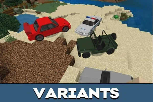 Variants from Car Mod for Minecraft PE