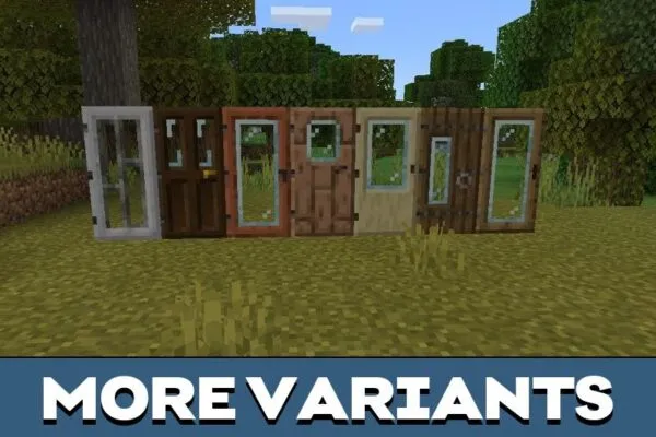 Variants from Door Texture Pack for Minecraft PE