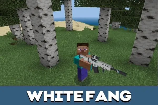 White Fang from 3D Guns Mod for Minecraft PE