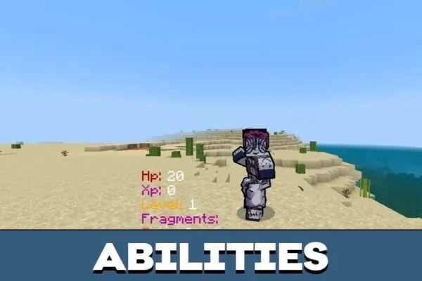 Abilities from Ryp Anime Mod for Minecraft PE