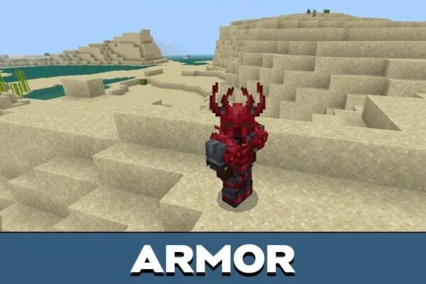 Armor from Netherite Mod for Minecraft PE