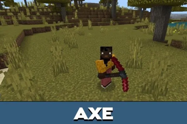 Axe from Netherite Mod for Minecraft PE