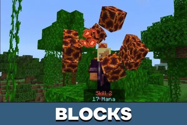 Blocks from Fire Magic Mod for Minecraft PE