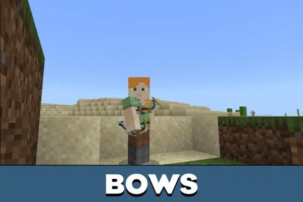 Bows from Genshin Impact Texture Pack for Minecraft PE