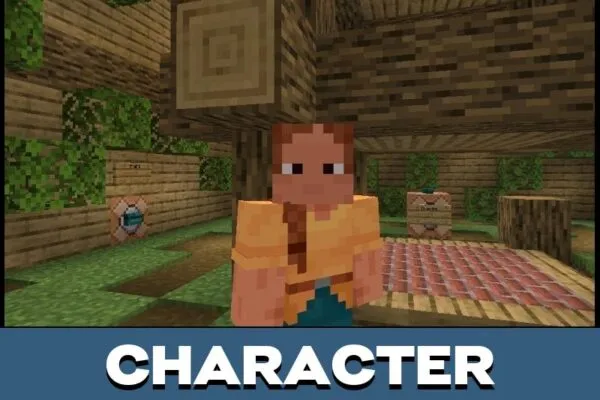 Character from One Block Map for Minecraft PE