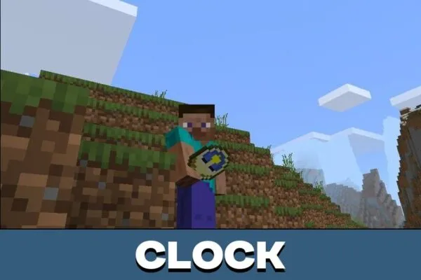 Clock from Compass and Clock Texture Pack for Minecraft PE