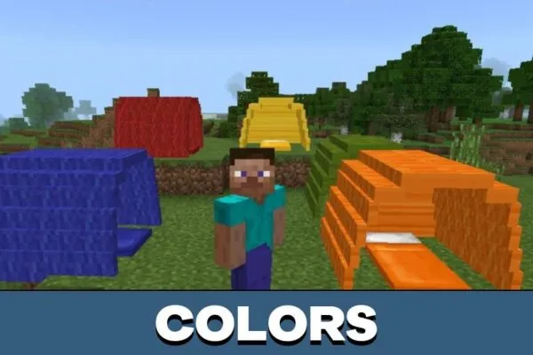 Colors from Sleeping Bag Mod for Minecraft PE