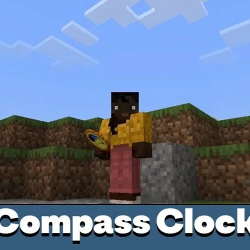 Compass and Clock Texture Pack for Minecraft PE