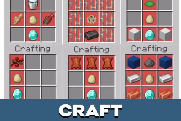 Craft from Mob Eggs Mod for Minecraft PE