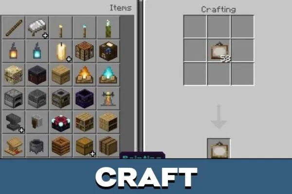 Craft from Paintings Mod for Minecraft PE