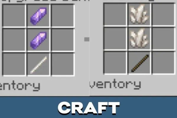 Craft from Quartz Mod for Minecraft PE