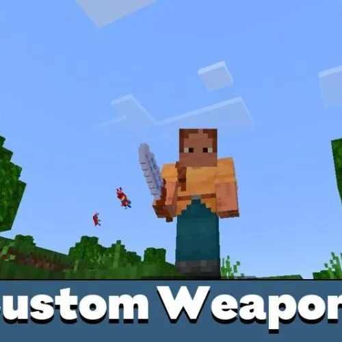 Custom Weapons Mod for Minecraft PE