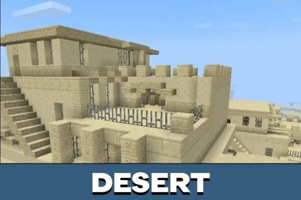 Desert from New Structures Mod for Minecraft PE