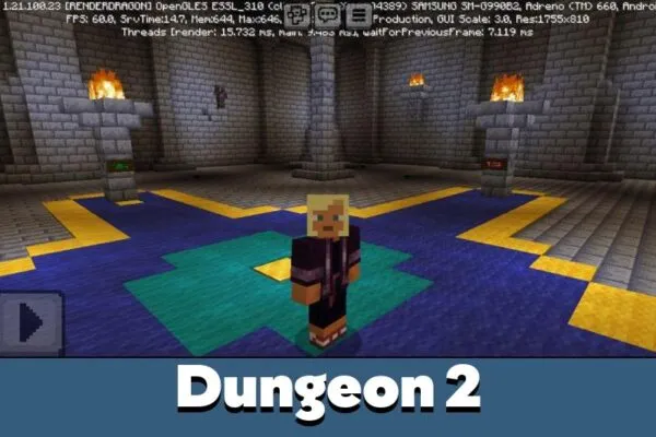 Dungeon 2 from Dungeon Escape Map for Minecraft PE