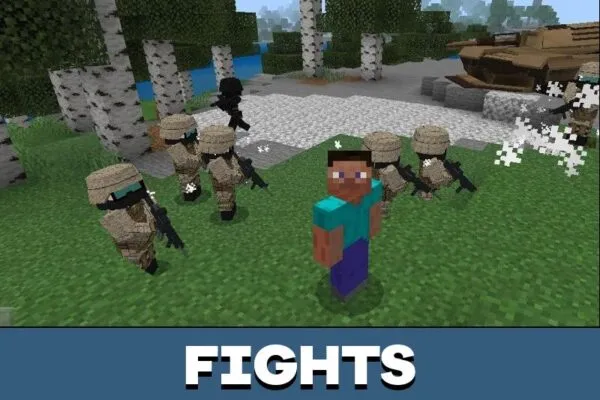 Fights from Resident Evil Mod for Minecraft PE